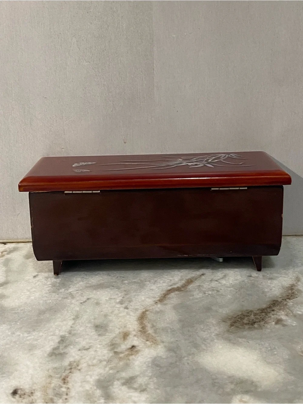 VTG Westland Co Japanese Lacquer Music Jewelry Box